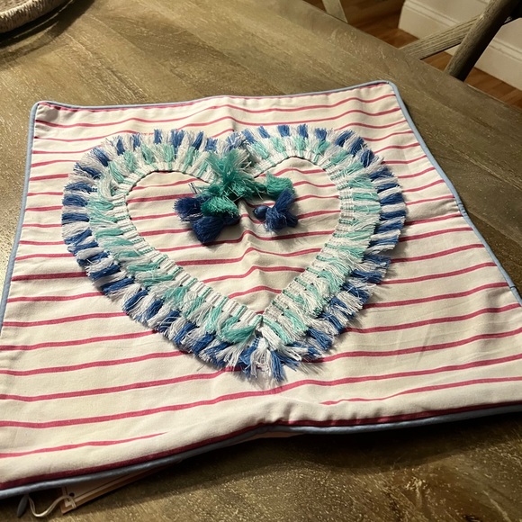 Pottery Barn Teen Frilly Fringe Pillow Cover - Picture 5 of 12